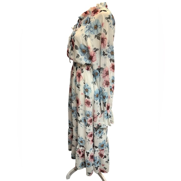 NWT Sunny Spirit Floral Boho Midi Dress - Size Small - Picture 5 of 12